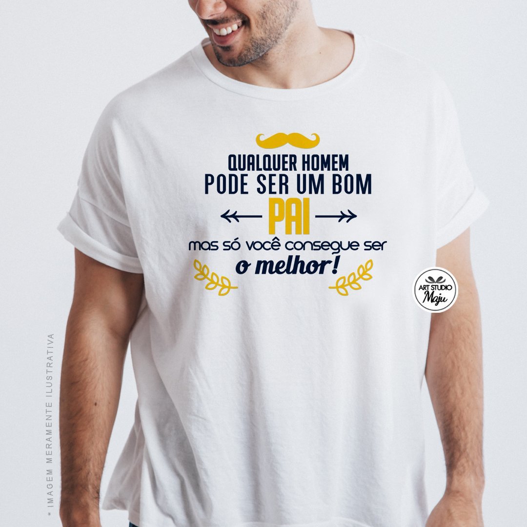 Camiseta Personalizada Melhor Pai Dia Dos Pais Art Studio Maju